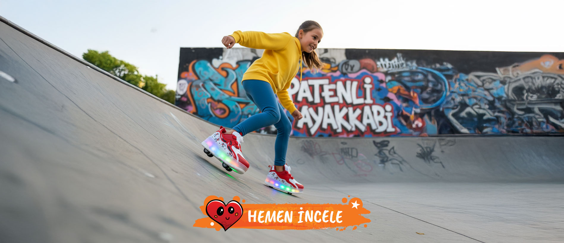 Işıklı Patenli Ayakkabı